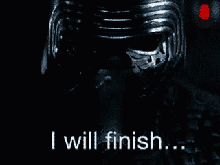 a picture of darth vader with the words what you started