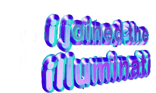 a sign that says join the illuminati on it