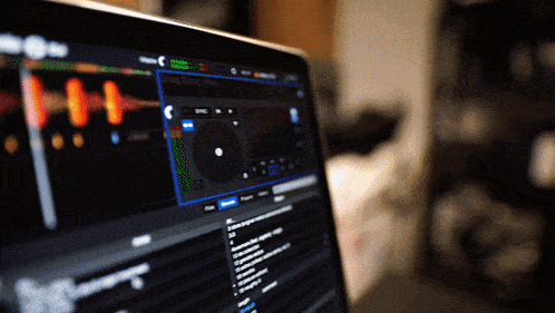 a laptop with a screen that says sync