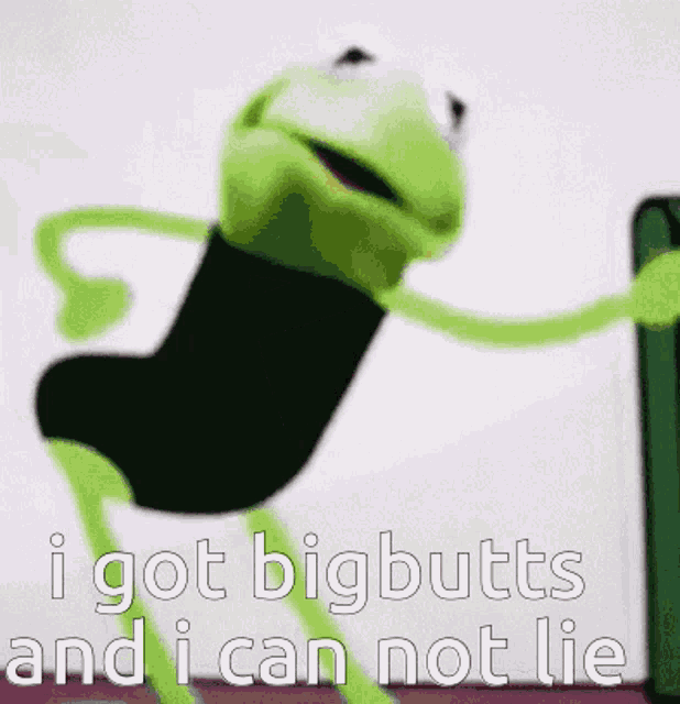 Kermit Muppet GIF - Kermit Muppet I Got Big Butts GIFs