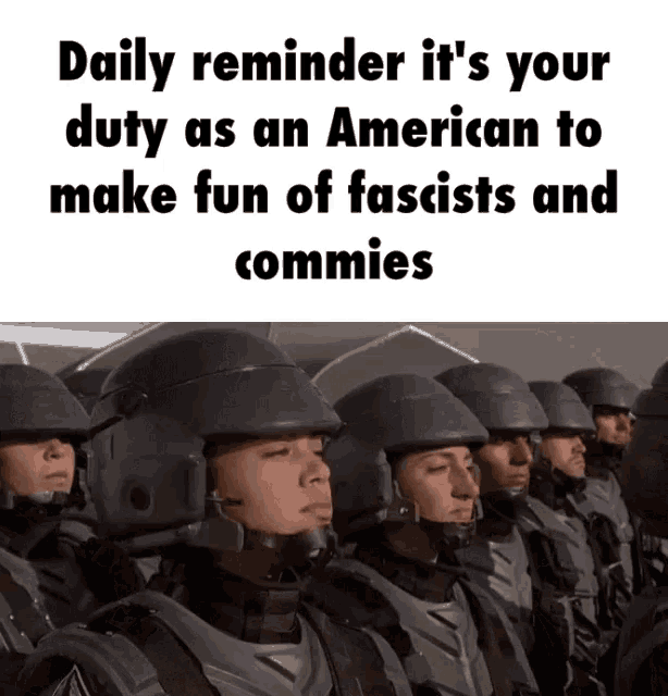a group of soldiers are lined up in a row with the caption daily reminder it 's your duty