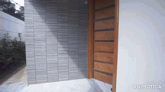 a door that is made in animatica is shown