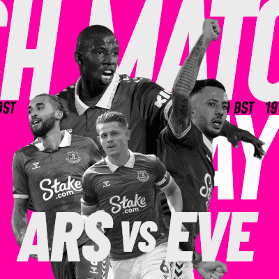 a poster for the match ars vs eve shows four soccer players