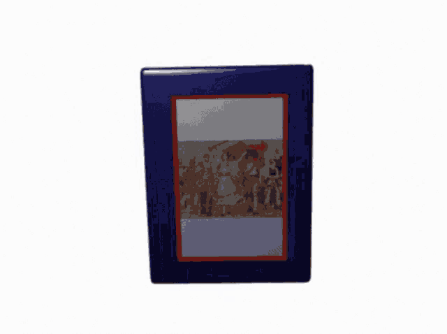 a blue square with the words albanian national unity on it