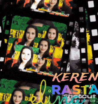 a collage of photos with the words keren rasta