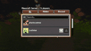 a screenshot of a video game with flowers and a wooden box in the background