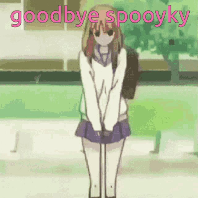 Spooky Goodbye GIF - Spooky Goodbye Anime GIFs