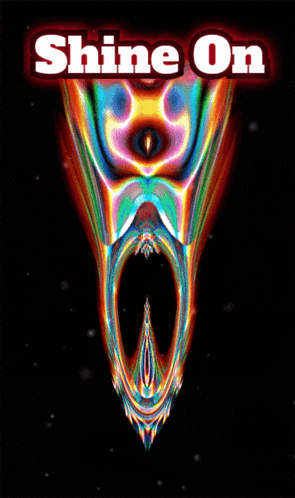a poster that says shine on on it