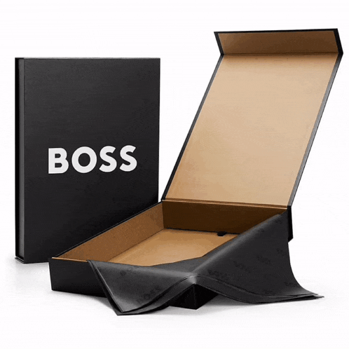 the word boss is on the black box