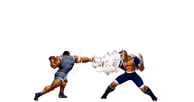 a group of men are standing next to each other in a video game .