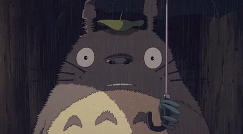 龍貓 GIF - Raining Totoro Japan GIFs