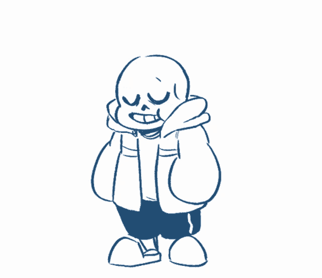 a drawing of a skeleton wearing a hooded jacket