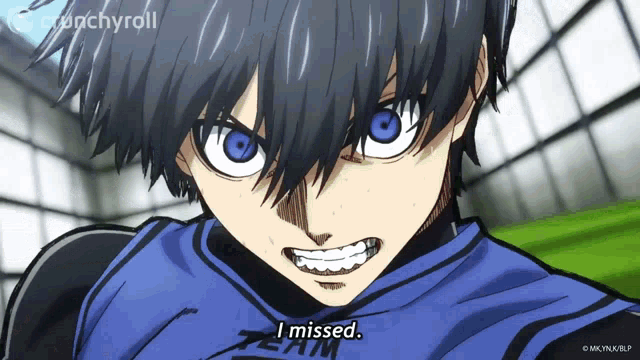 a close up of a person with crunchyroll in the corner