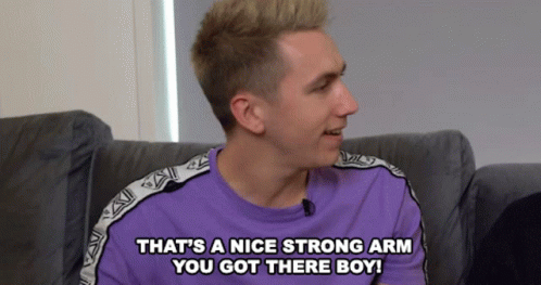 Thats A Nice Strong Arm You Got There Boy Flirting GIF - Thats A Nice Strong Arm You Got There Boy Flirting Try To Be Sexy GIFs