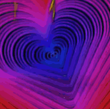a heart with the word florib in yellow letters