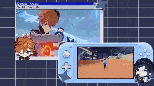 a video game is being played on a nintendo switch