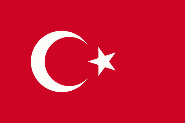 a red background with a white triangle in the middle of it