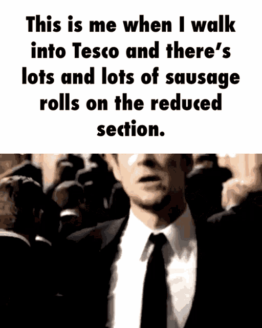 Sausage Rolls Walk Into Tesco GIF - Sausage Rolls Walk Into Tesco Reduced Section GIFs