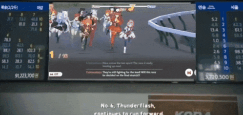 a computer screen displays a video game called thunderflash