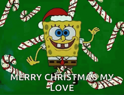 Spongebob Merry Christmas GIF - Spongebob Merry Christmas Happy GIFs