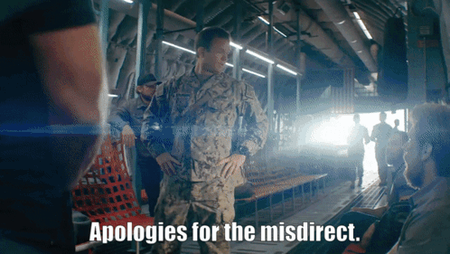 Apologies For The Misdirect Seal Team GIF - Apologies For The Misdirect Seal Team Eric Blackburn GIFs