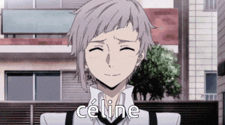 a cartoon character with the name celine written on it