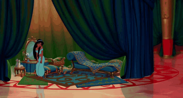 Princess Jasmine Aladdin GIF - Princess Jasmine Aladdin Hair GIFs