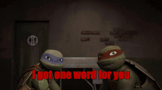 Tmnt I Got One Word For You GIF - Tmnt I Got One Word For You Score GIFs