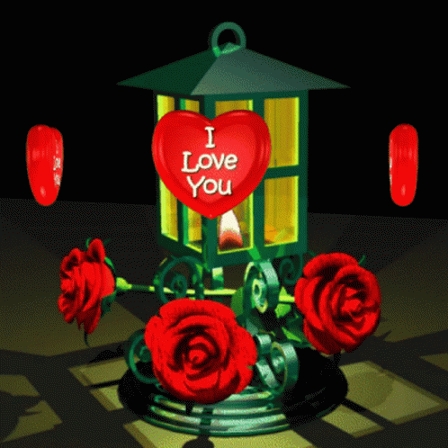 I Love You Red Roses GIF - I Love You Red Roses Love Hearts GIFs