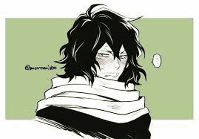 a black and white drawing of a man with long hair .