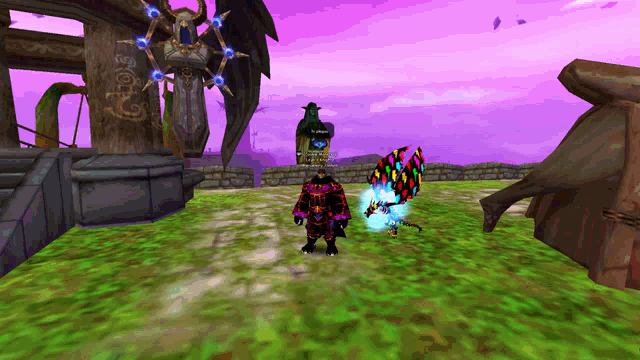 a screenshot of a video game shows a dragon and a knight