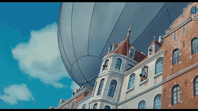 Kikis Delivery Service Anime GIF - Kikis Delivery Service Anime Hot Air Balloon GIFs