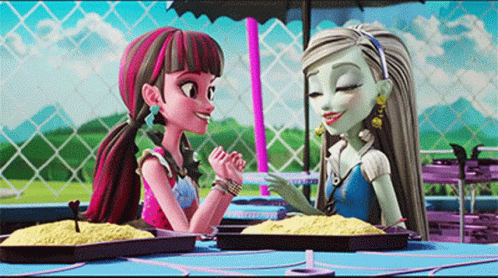 Monster High Hand Shake GIF - Monster High Hand Shake Smile GIFs
