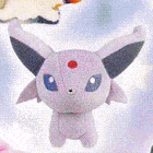 a close up of a stuffed animal with a red spot on its head