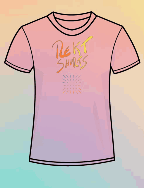 a pink t-shirt with the words rekt shirts written on it