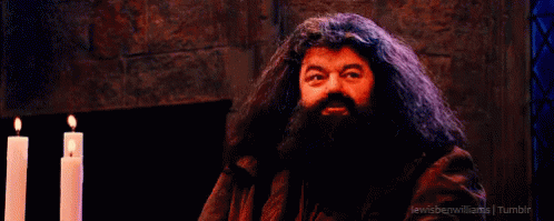 Cough GIF - Harrypotter Hagrid Goodjob GIFs