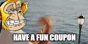a cartoon of a monkey with the words have a fun coupon below it