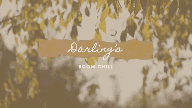 a poster that says darling 's room chill