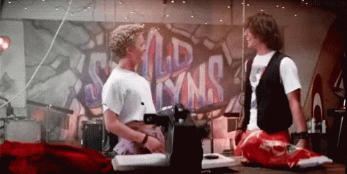 Air Guitar Bill And Ted GIF - Air Guitar Bill And Ted Excellent GIFs