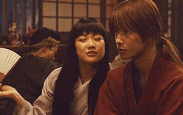 Himura Kenshin And Megumi GIF
