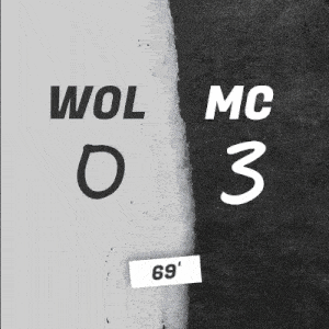 a black and white poster with wol 0 and mc 3 on it
