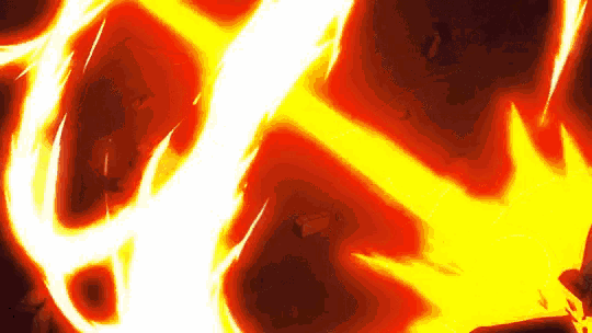 a close up of a fire explosion in a dark room