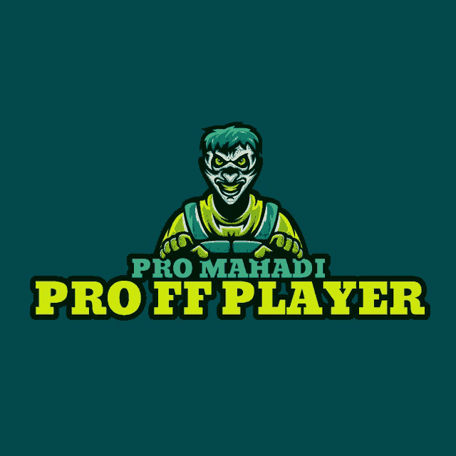 a logo for pro mahadi pro ff player with a joker on it