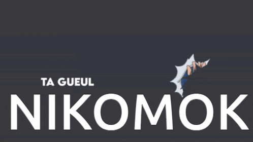 a poster with a clown and the words ta gueul nikomok on it