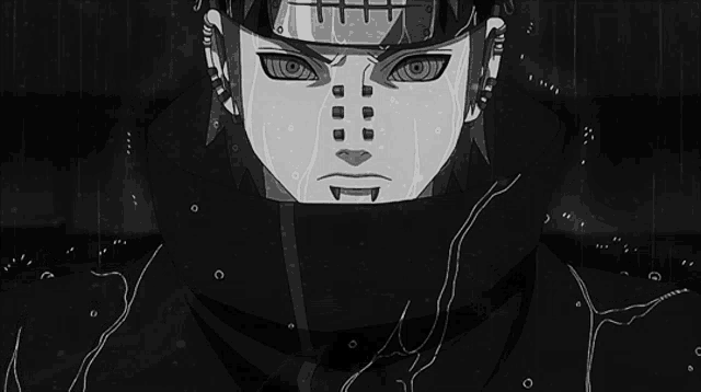 a black and white drawing of a person with a helmet on