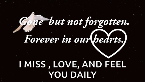 a poster that says gone but not forgotten