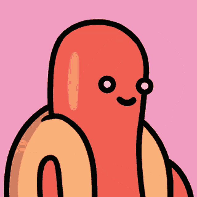a cartoon of a hot dog making a dab