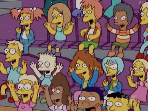 The Simpsons Cheering GIF - The Simpsons Cheering Happy GIFs