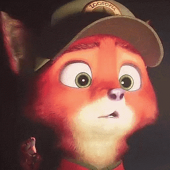 a close up of a zootopia cartoon character