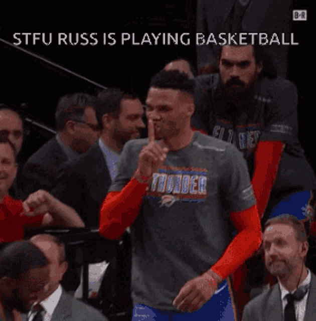 Russell Westbrook Russell Westbrook Silence GIF - Russell Westbrook Russell Westbrook Silence Russ Takeover GIFs